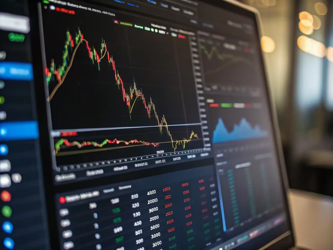 Analytics dashboards displaying campaign performance metrics, highlighting data-driven decision-making and ROI optimization.